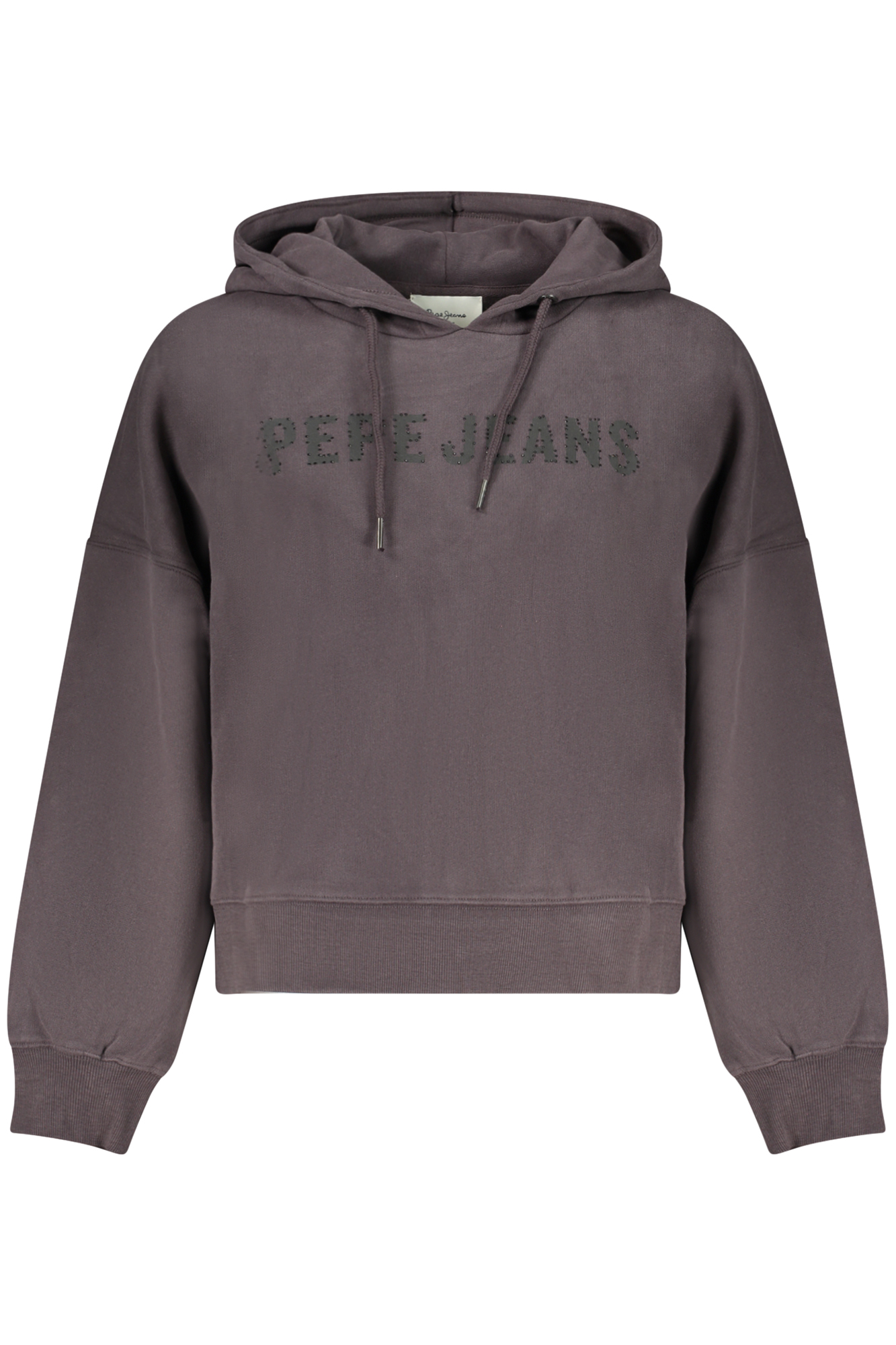 PEPE JEANS WOMEN'S BLACK ZIP-UP SWEATSHIRT PEPE JEANS