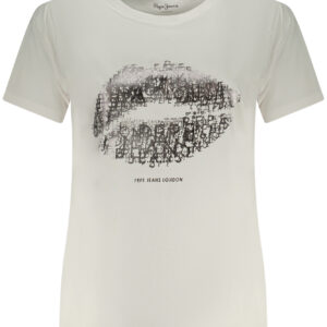 PEPE JEANS WOMEN'S SHORT-SLEEVE T-SHIRT WHITE PEPE JEANS