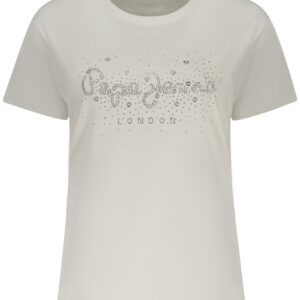 PEPE JEANS WOMEN'S SHORT-SLEEVE T-SHIRT WHITE PEPE JEANS