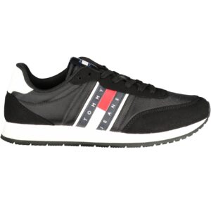 TOMMY HILFIGER MEN'S BLACK SPORTS SHOES TOMMY HILFIGER