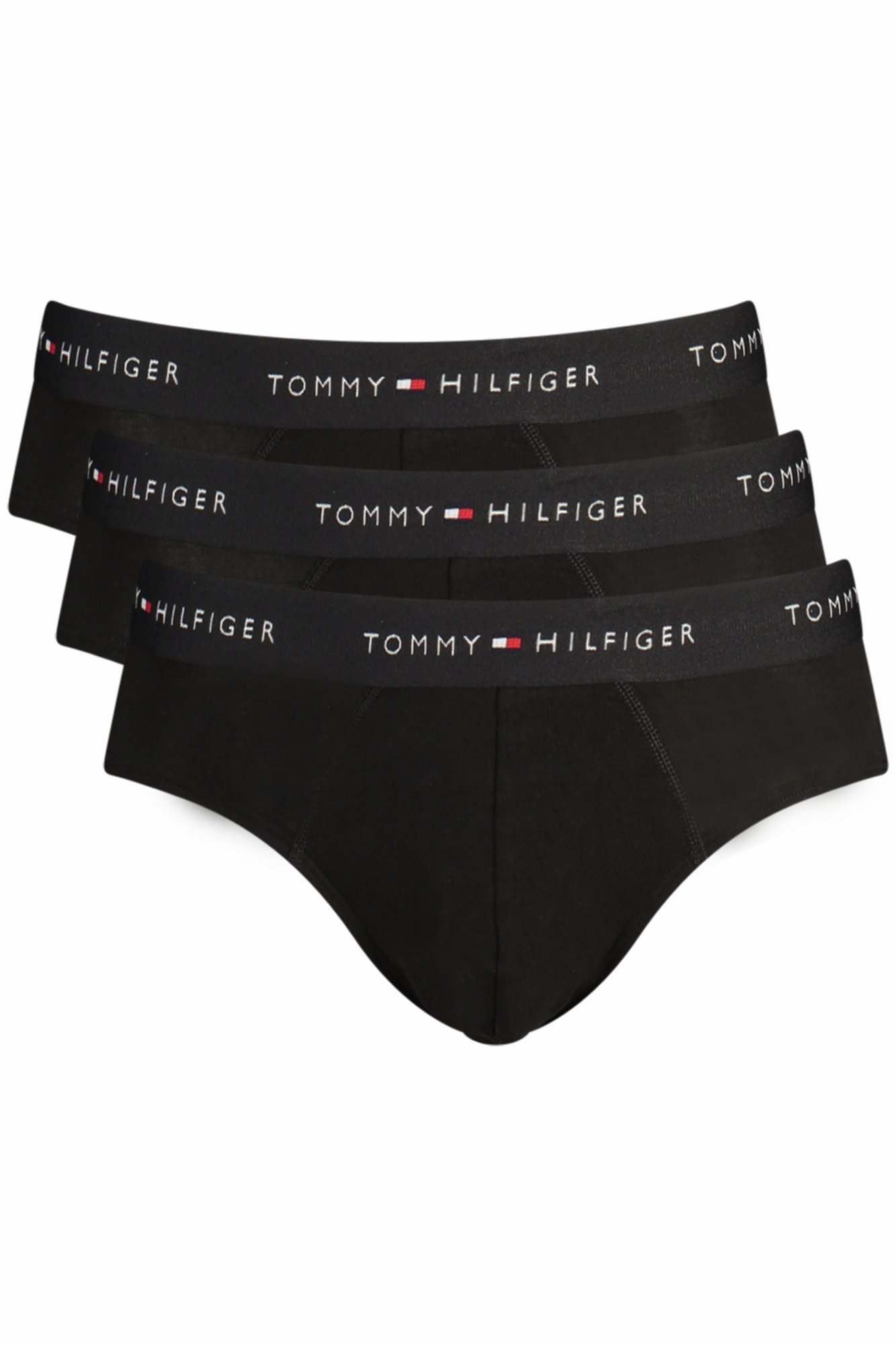 TOMMY HILFIGER MEN'S BLACK BRIEFS TOMMY HILFIGER