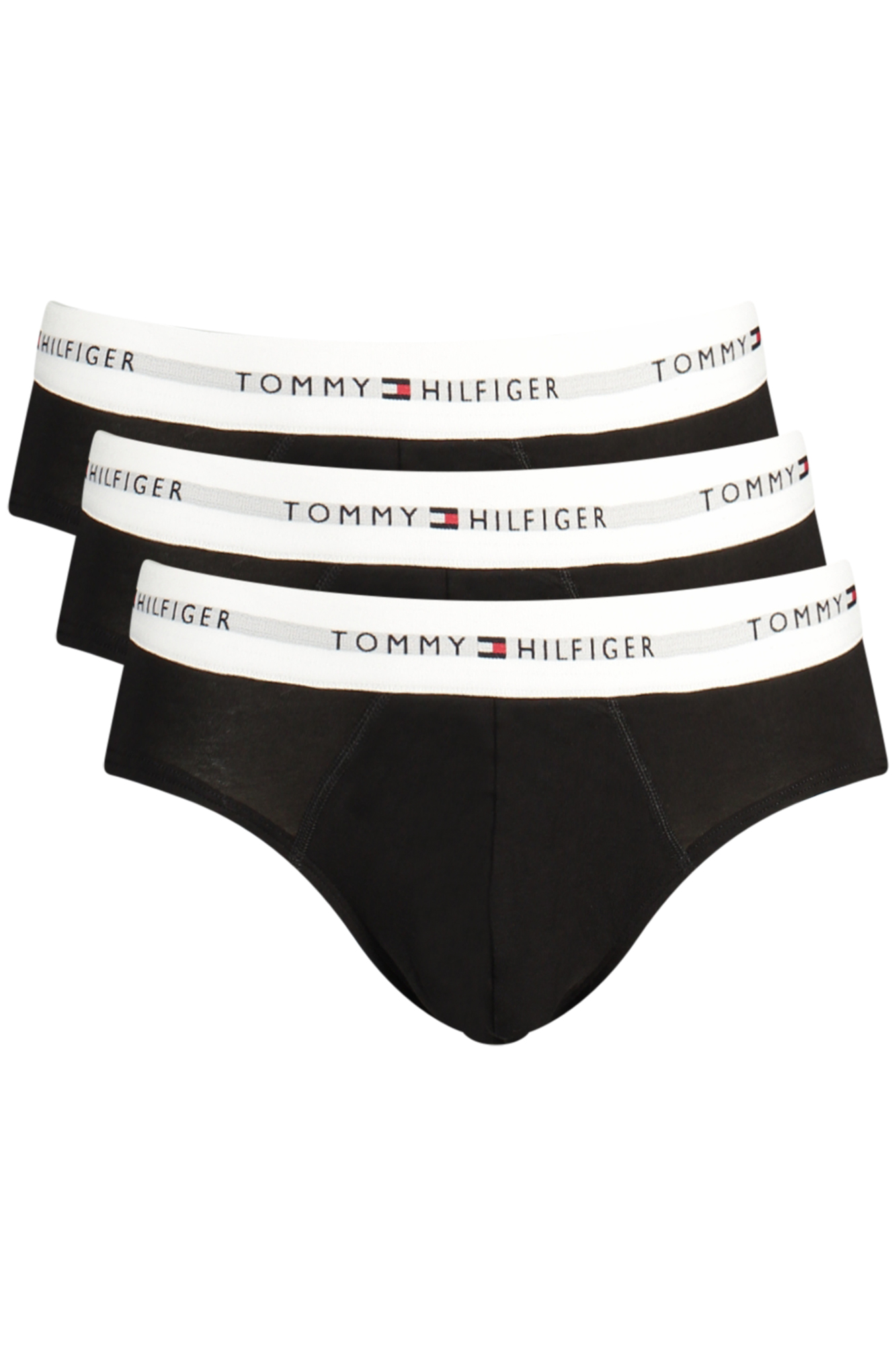 TOMMY HILFIGER MEN'S BLACK BRIEFS TOMMY HILFIGER