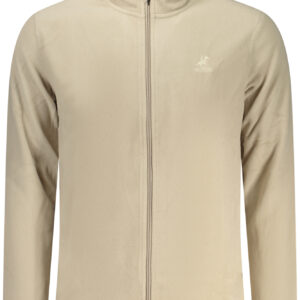 US GRAND MEN'S BEIGE ZIP-UP SWEATSHIRT U.S. GRAND