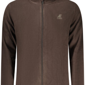 US GRAND MEN'S BROWN ZIP-UP SWEATSHIRT U.S. GRAND