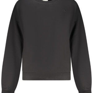 CALVIN KLEIN WOMEN'S BLACK ZIP-UP SWEATSHIRT CALVIN KLEIN