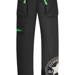 CONVERSE KIDS' BLACK LONG TRACKSUIT PANTS CONVERSE