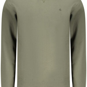 COVERI MOVING MEN'S ZIP-LESS SWEATSHIRT GREEN COVERI MOVING