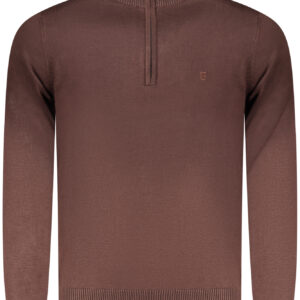 COVERI MOVING MEN'S BROWN SWEATER COVERI MOVING