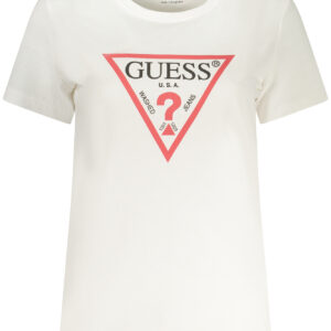 GUESS JEANS WOMEN'S SHORT-SLEEVE T-SHIRT WHITE GUESS JEANS