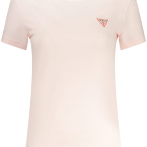 GUESS JEANS WOMEN'S SHORT SLEEVE T-SHIRT PINK GUESS JEANS