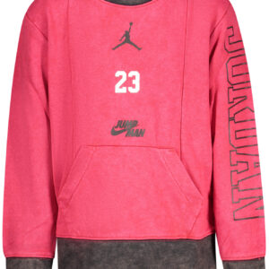 JORDAN RED ZIP-UP SWEATSHIRT FOR KIDS JORDAN