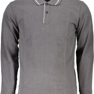 NORTH SAILS MEN'S LONG SLEEVED POLO SHIRT GRAY NORTH SAILS