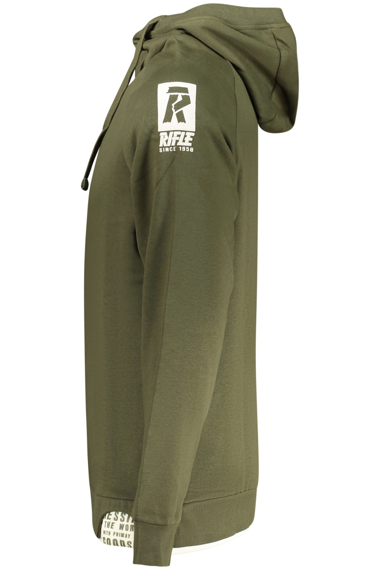 RIFLE MEN'S ZIP-UP SWEATSHIRT GREEN - Image 3