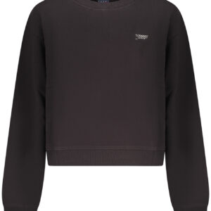 TOMMY HILFIGER WOMEN'S BLACK ZIP-UP SWEATSHIRT TOMMY HILFIGER