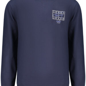 TOMMY HILFIGER MEN'S BLUE ZIP-UP SWEATSHIRT TOMMY HILFIGER