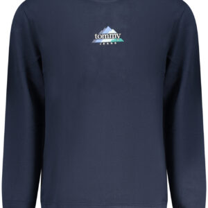 TOMMY HILFIGER MEN'S BLUE ZIP-UP SWEATSHIRT TOMMY HILFIGER