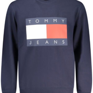 TOMMY HILFIGER MEN'S BLUE ZIP-UP SWEATSHIRT TOMMY HILFIGER