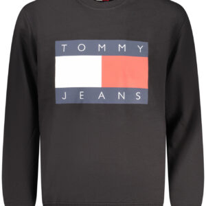 TOMMY HILFIGER MEN'S BLACK ZIP-UP SWEATSHIRT TOMMY HILFIGER