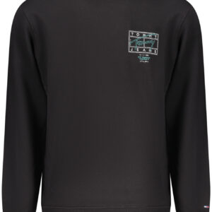 TOMMY HILFIGER MEN'S BLACK ZIP-UP SWEATSHIRT TOMMY HILFIGER