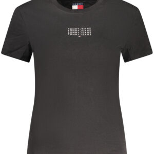 TOMMY HILFIGER WOMEN'S SHORT-SLEEVE T-SHIRT BLACK TOMMY HILFIGER