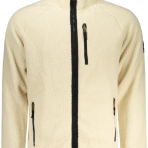 US GRAND MEN'S WHITE ZIP-UP SWEATSHIRT U.S. GRAND