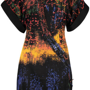 DESIGUAL SHORT DRESS FOR WOMEN IN BLACK DESIGUAL