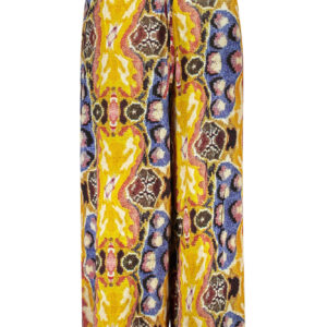 DESIGUAL WOMEN'S YELLOW TROUSERS DESIGUAL