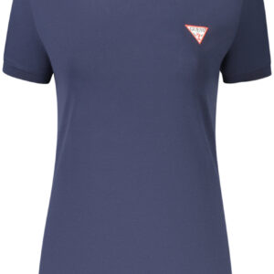 GUESS JEANS WOMEN'S SHORT SLEEVE T-SHIRT BLUE GUESS JEANS