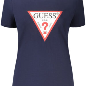 GUESS JEANS WOMEN'S SHORT SLEEVE T-SHIRT BLUE GUESS JEANS