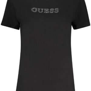 GUESS JEANS SHORT SLEEVE T-SHIRT WOMEN BLACK GUESS JEANS