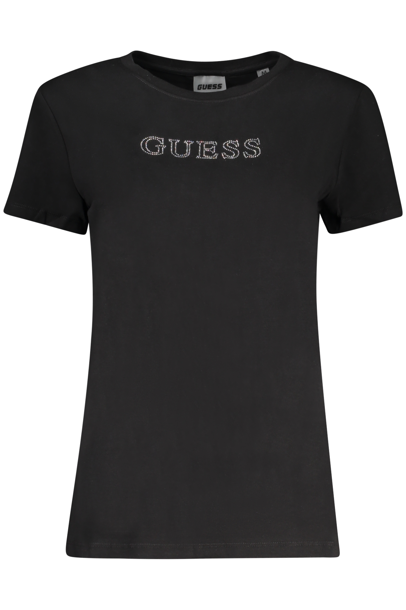GUESS JEANS SHORT SLEEVE T-SHIRT WOMEN BLACK GUESS JEANS