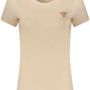 GUESS JEANS WOMEN'S SHORT SLEEVE T-SHIRT PINK GUESS JEANS