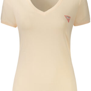 GUESS JEANS WOMEN'S SHORT SLEEVE T-SHIRT PINK GUESS JEANS