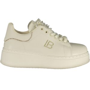LAURA BIAGIOTTI WOMEN'S WHITE SPORTS SHOES LAURA BIAGIOTTI