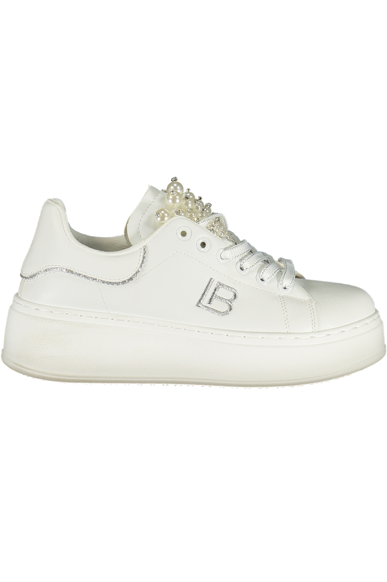 LAURA BIAGIOTTI WOMEN'S WHITE SPORTS SHOES LAURA BIAGIOTTI