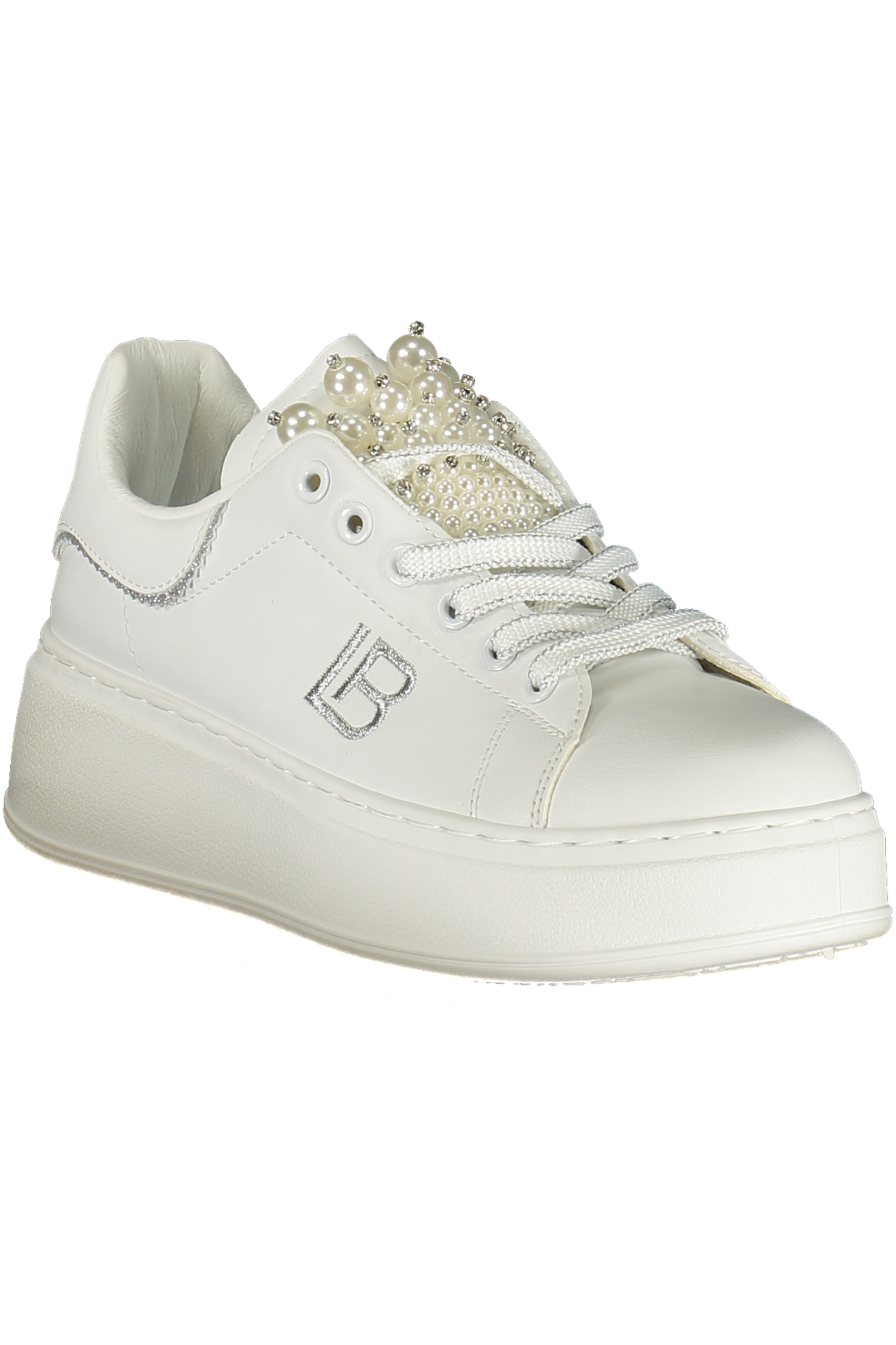 LAURA BIAGIOTTI WOMEN'S WHITE SPORTS SHOES - Image 2