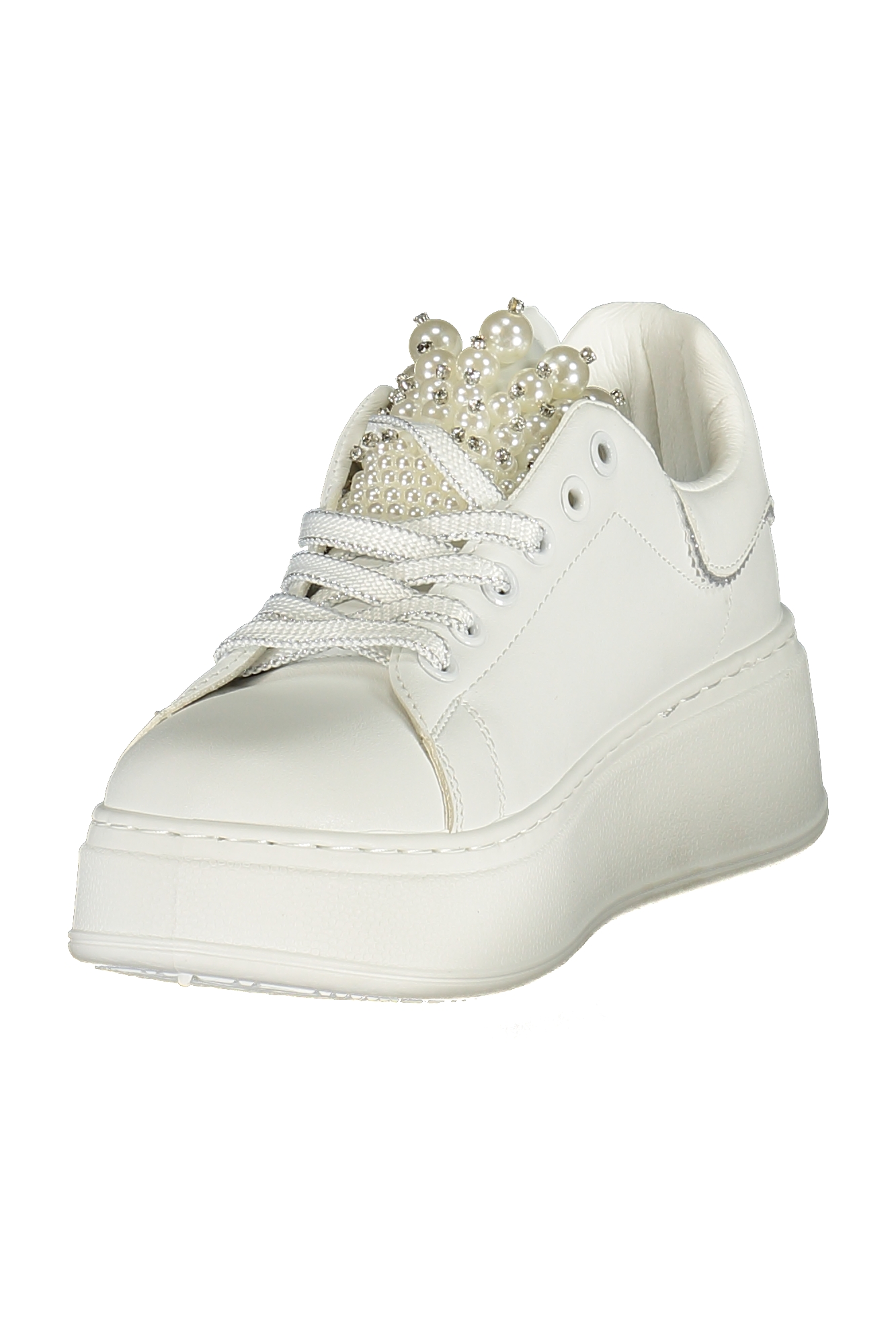 LAURA BIAGIOTTI WOMEN'S WHITE SPORTS SHOES - Image 3