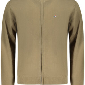NAPAPIJRI MEN'S GREEN CARDIGAN NAPAPIJRI