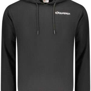 SUPERGA MEN'S BLACK ZIP-UP SWEATSHIRT SUPERGA