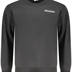 SUPERGA MEN'S BLACK ZIP-UP SWEATSHIRT SUPERGA