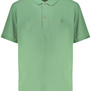 TIMBERLAND MEN'S SHORT-SLEEVE POLO SHIRT GREEN TIMBERLAND