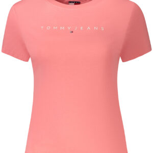 TOMMY HILFIGER WOMEN'S PINK SHORT-SLEEVE T-SHIRT TOMMY HILFIGER