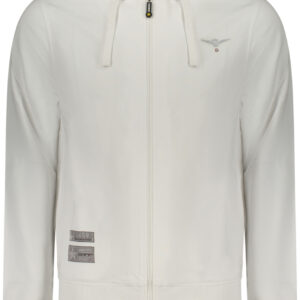 MILITARY ACADEMY MEN'S WHITE ZIP-UP SWEATSHIRT ACCADEMIA MILITARE