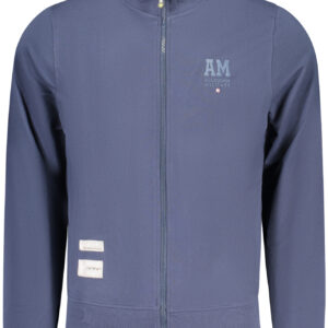 MILITARY ACADEMY MEN'S BLUE ZIP-UP SWEATSHIRT ACCADEMIA MILITARE