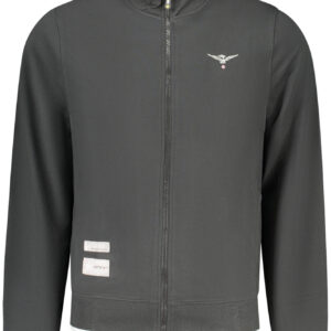 MILITARY ACADEMY MEN'S BLACK ZIP-UP SWEATSHIRT ACCADEMIA MILITARE