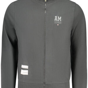 MILITARY ACADEMY MEN'S BLACK ZIP-UP SWEATSHIRT ACCADEMIA MILITARE