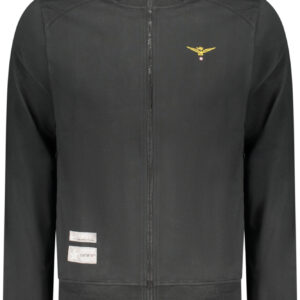 MILITARY ACADEMY MEN'S BLACK ZIP-UP SWEATSHIRT ACCADEMIA MILITARE