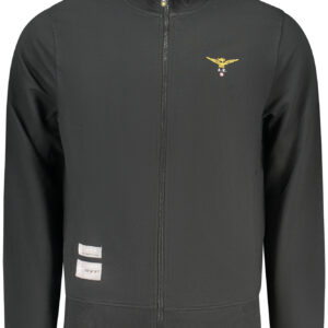 MILITARY ACADEMY MEN'S BLACK ZIP-UP SWEATSHIRT ACCADEMIA MILITARE