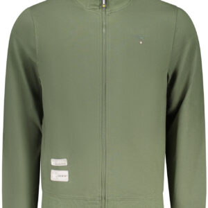 MILITARY ACADEMY MEN'S GREEN ZIP-UP SWEATSHIRT ACCADEMIA MILITARE