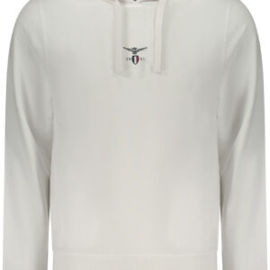 MILITARY ACADEMY MEN'S WHITE ZIP-UP SWEATSHIRT ACCADEMIA MILITARE